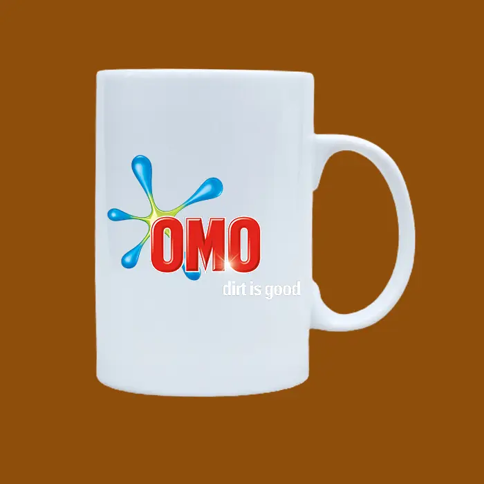 Ly sứ in logo OMO