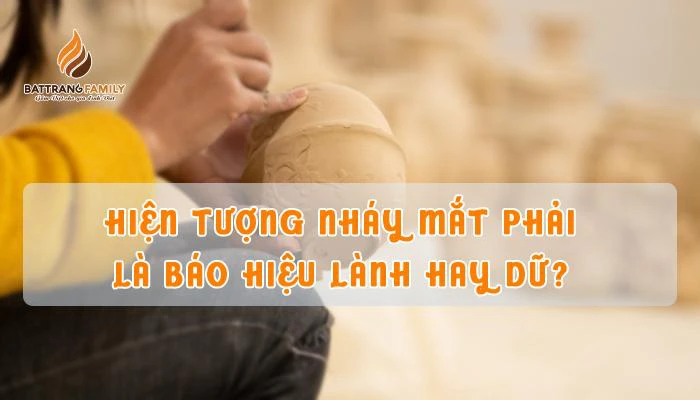 nháy mắt phải