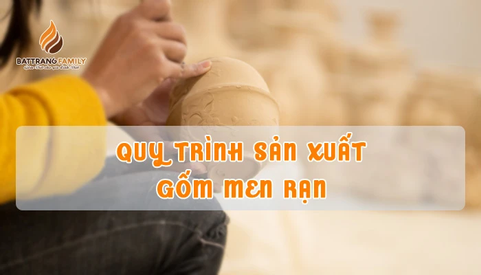 quy trình sản xuất men rạn