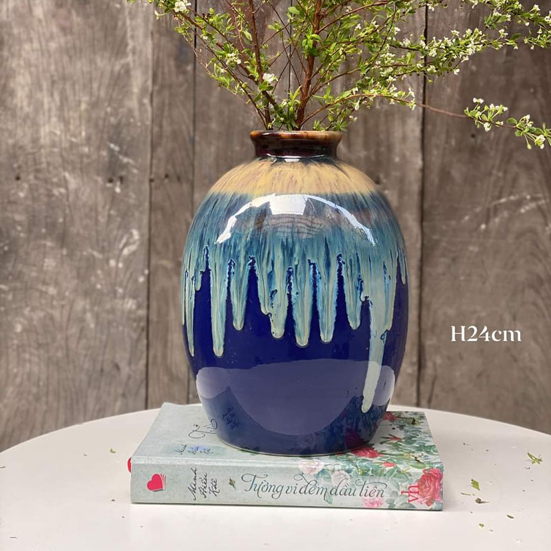 KH147 Vò chum Bát Tràng H24cm
